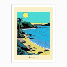 Poster Of Minimal Design Style Of Seychelles 4 Art Print