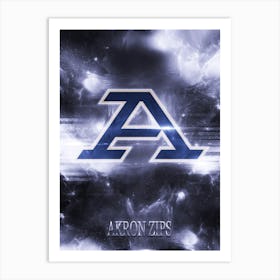 Akron Zips Art Print