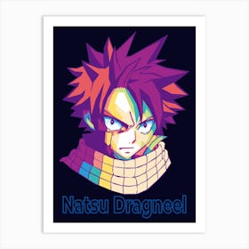 Popart Natsu Dragneel Wpap Art Print