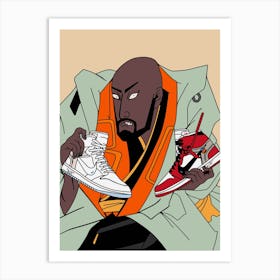 emperor sneakers abloh Art Print