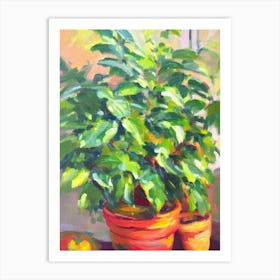 Croton 2 Impressionist Painting Art Print