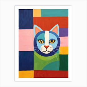 Cat On The Wall Art Print