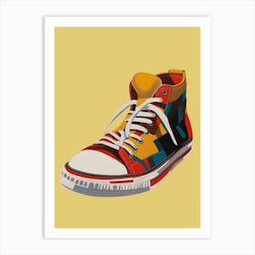 High Top Sneakers Art Print