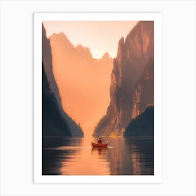 Sunset In The Mountains 14 Art Print