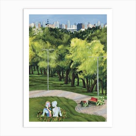 Park Landscape Alley In Kyiv 1 Art Print