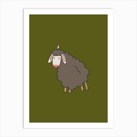 Unicorn Sheep Art Print