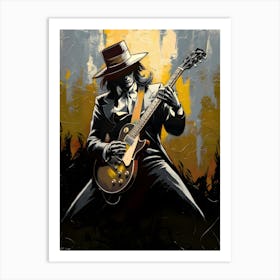 Mysterious Musician Art Print