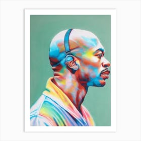 Dr Dre Colourful Illustration Art Print