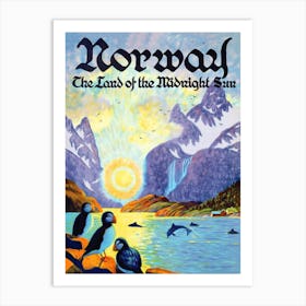 Norway, Enjoying In The Midnight Sun Art Print