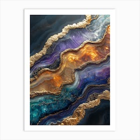 Stunning Whimsical Marble 14 Art Print