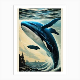 Whale Horror Art Print