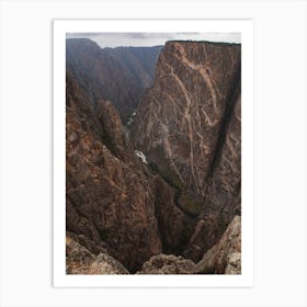 River In Canyon Art Print