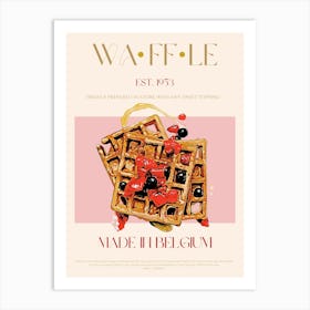 Waffle Mid Century Art Print