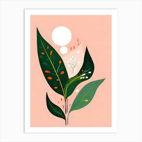 Illustration Of A Leaf 2 Art Print