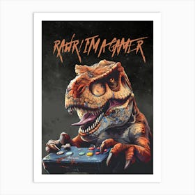 Raptor Gamer Art Print