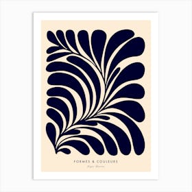 Matisse Minimal Foliage Algae Cut-out Art Print