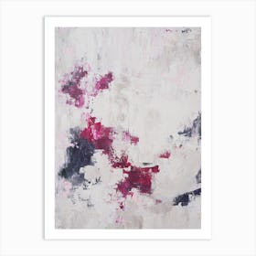Neutral And Pink Abstract 1 Art Print