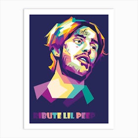 Tribute Lil Peep Wpap Art Print