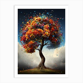 Colorful Tree Art Print