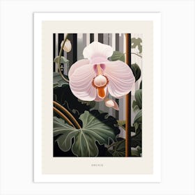 Flower Illustration Orchid 1 Poster Art Print