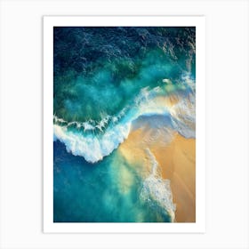 Aerial View Of The Ocean 12 Art Print