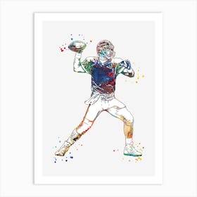 American Football Player 1 Art Print