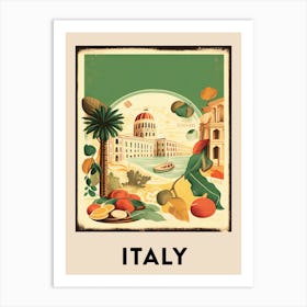 Italy 4 Vintage Travel Poster Art Print