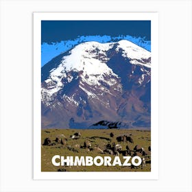 Chimborazo, Mountain, Ecuador, Andes, Nature, Climbing, Wall Print Art Print
