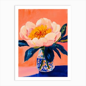 Blooming Peony Art Print