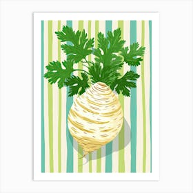 Celeriac Summer Illustration 4 Art Print