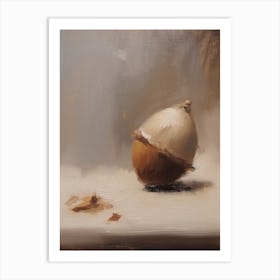 An Acorn Oil Painting 2 Art Print