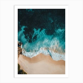 Aerial View Of A Beach 2 Art Print