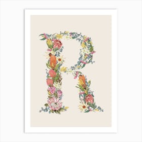 R Oat Alphabet Letter Art Print