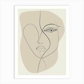 Woman'S Face 101 Art Print