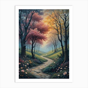 Path In The Woods 1 Art Print