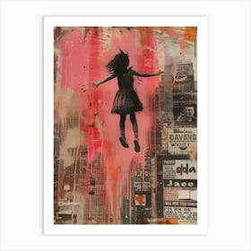 Girl In The Sky Art Print