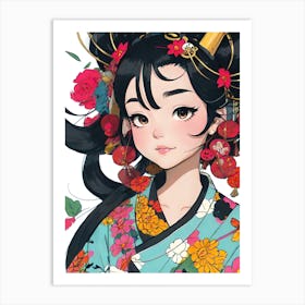 Chinese Girl 3 Art Print