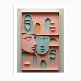 'Faces' Art Print