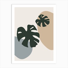 Monstera Leaves Art Print