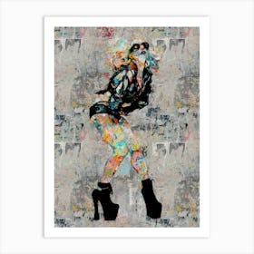 Lady Gaga Abstract Art Print