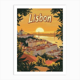 Aihrgdesign A Mid Century Modern Travel Poster For Lisbon Sho 92e8e6a9 61e6 4162 9cef B11c7a8a2809 2 Art Print