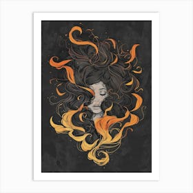 Flames Of Fire 1 Art Print