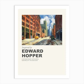 Museum Poster Inspired By Edward Hopper 6 Art Print