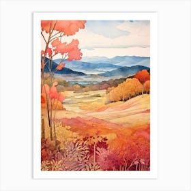 Autumn National Park Painting Shenandoah National Park Virginia Usa 3 Art Print