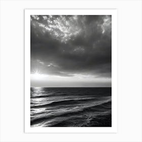 Black And White Seascape 12 Art Print