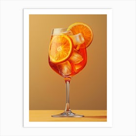 Aperol Spritz Orange 65 Art Print