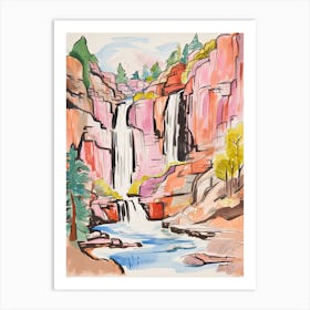The Broadmoor   Colorado Springs, Colorado   Resort Storybook Illustration 4 Art Print