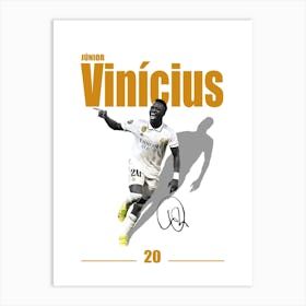 Vinícius Júnior Minimalist Art Print