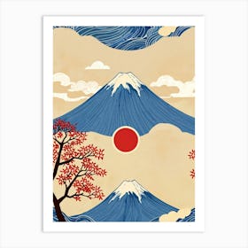 Japanese Mountains Art Print