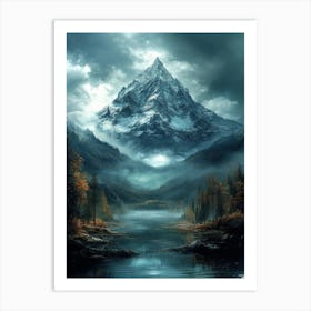 Dark Mountain Art Print